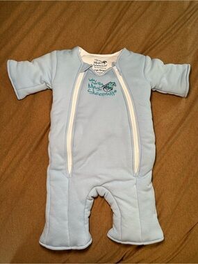 Magic Merlin Sleepsuit Baby Blue Sleep Sack with Dual Zippers